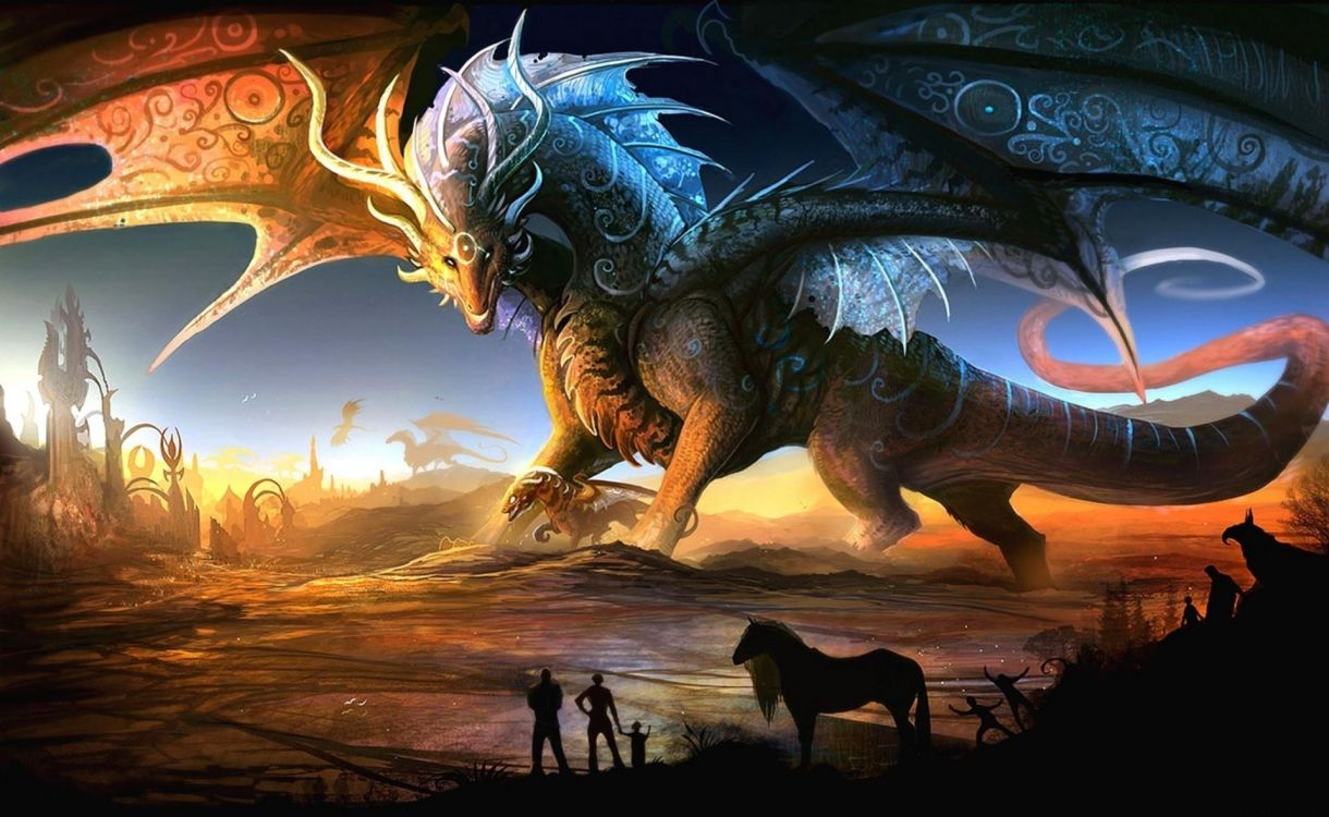 龙, 传说中的生物, 幻想, 神秘的生物, 灭绝 壁纸 1920x1180 允许