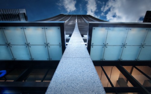 Image low angle photography of glass building