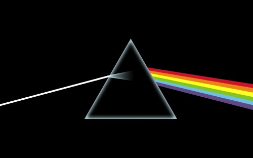 Image The Dark Side of the Moon, Pink Floyd, Prism, light, triangle