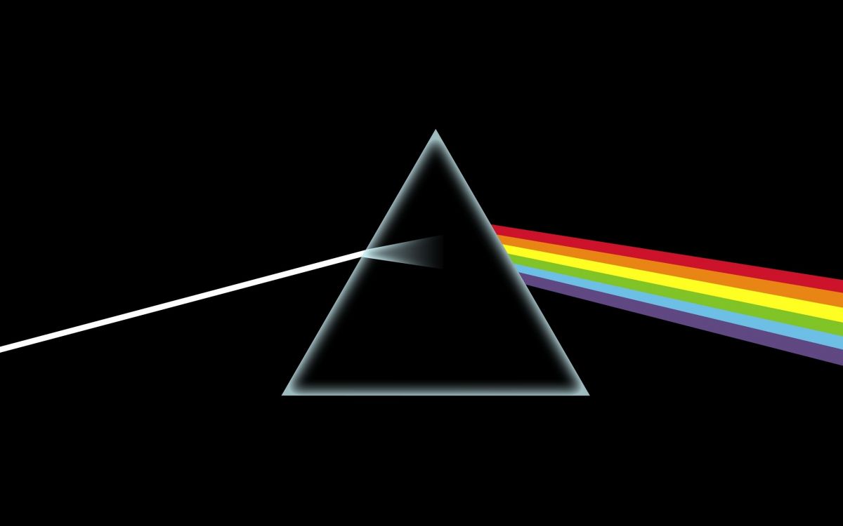 The Dark Side of the Moon, Pink Floyd, Prism, light, triangle