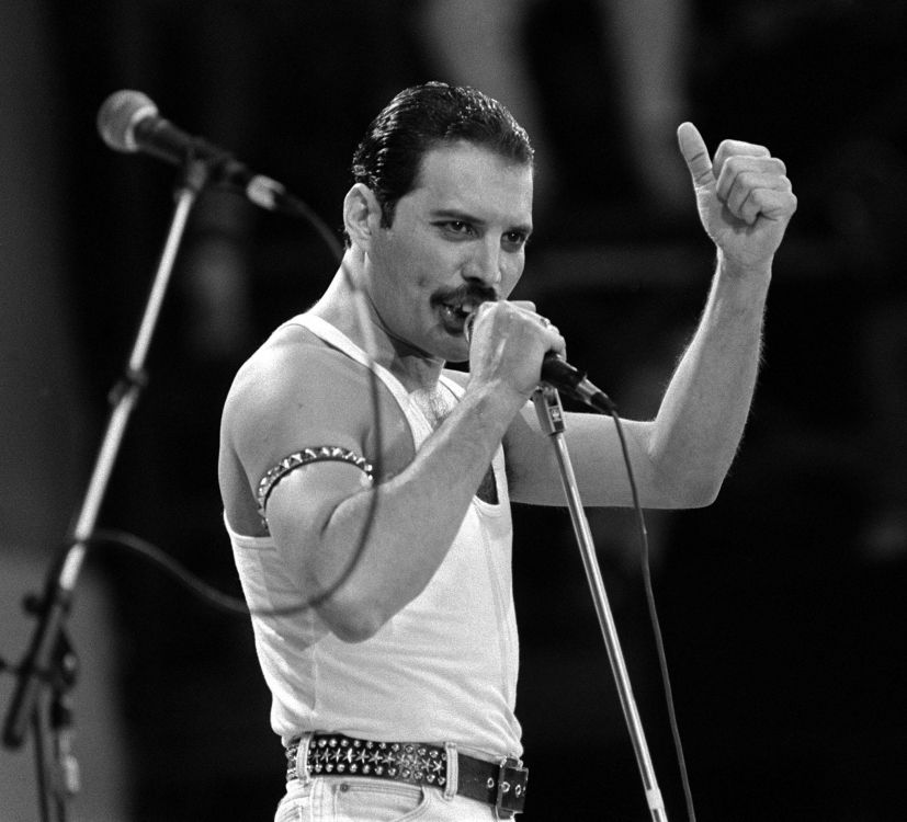 Freddie Mercury, Queen, Live Aid, Music Artist, Microphone. Wallpaper in 2098x1902 Resolution