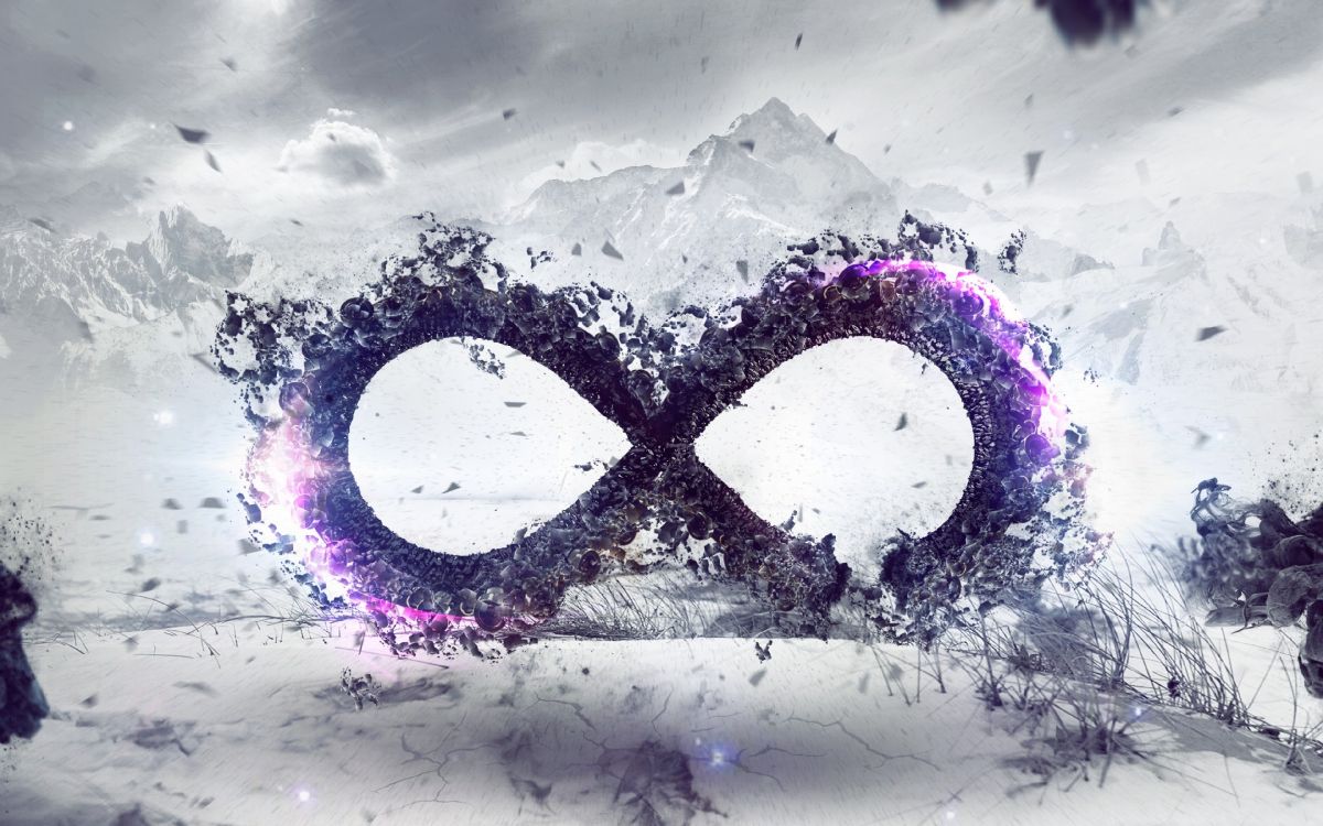 Lila Und Weiße Herzförmige Illustration. Wallpaper in 3840x2400 Resolution