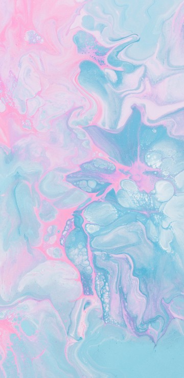 Image teal and white abstract painting
