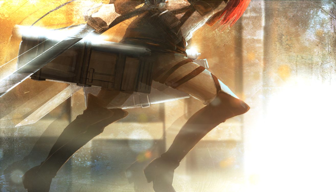 笠阿克曼, Eren Yeager, Levi, 阿明Arlert, 攻击的巨人 壁纸 4843x2764 允许