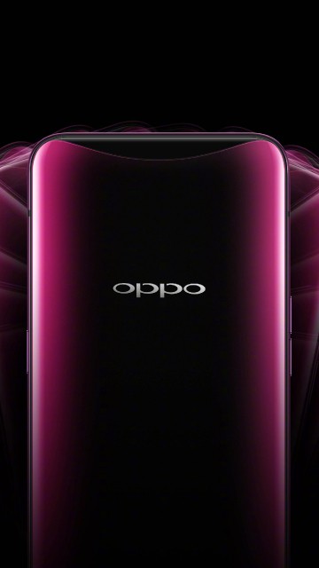 Image Oppo Find X, smartphone, OPPO, red, purple