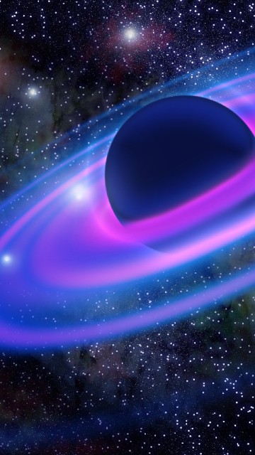 Image purple and blue galaxy illustration