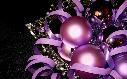 Image new year, purple, violet, christmas decoration, garland