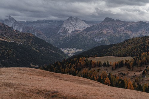 Image mountain range, Under Grey Sky, mountain, valley, sky