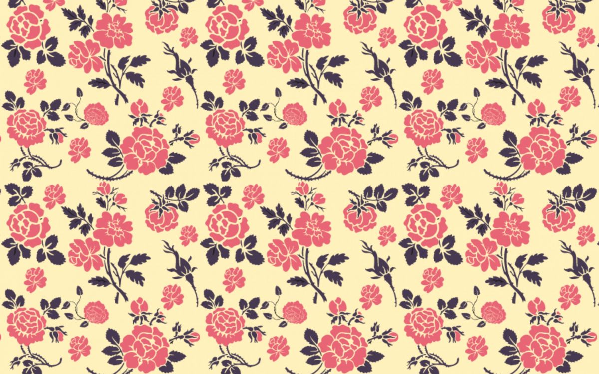 Weißes Und Braunes Florales Textil. Wallpaper in 2880x1800 Resolution