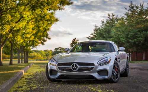 Image silver mercedes benz coupe on road during daytime