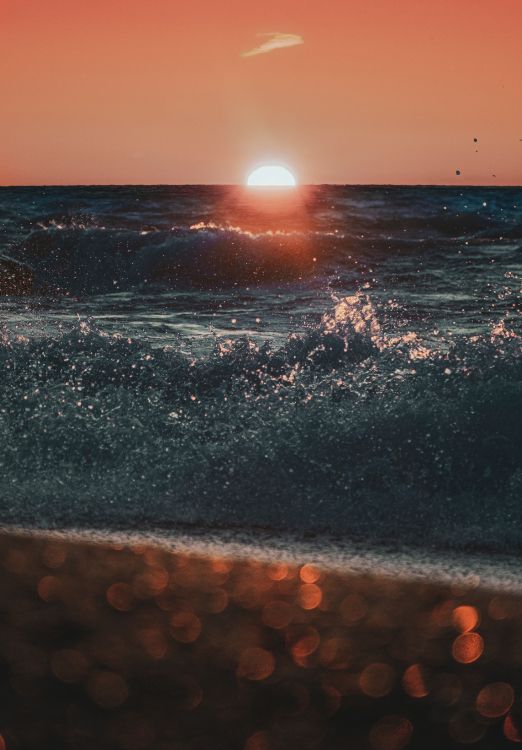 Horizont, Meer, Wasser, Ozean, Sonnenuntergang. Wallpaper in 3558x5112 Resolution