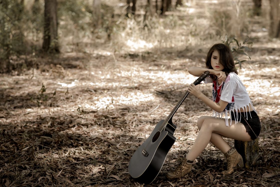 Woodland, Forêt, Amusement, Nature, Guitare. Wallpaper in 5148x3444 Resolution