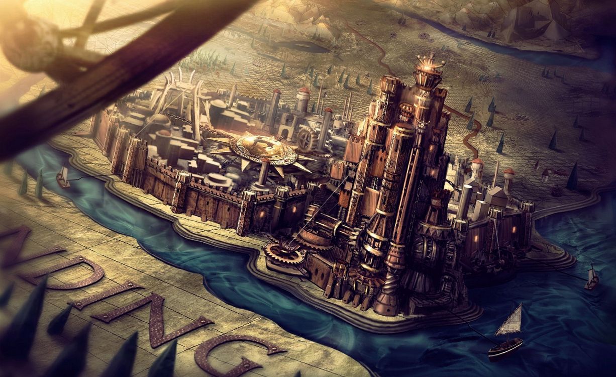 Vue Aérienne Des Bâtiments de la Ville Pendant la Nuit. Wallpaper in 2560x1565 Resolution