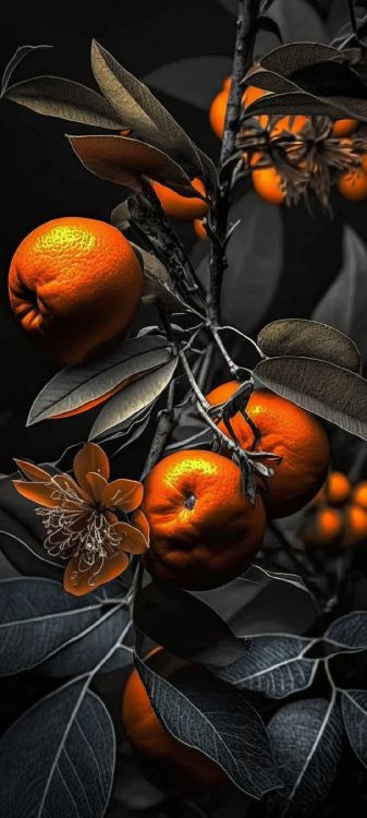 葡萄柚, 橘柚, 冬南瓜, 果树, Clementine 壁纸 1080x2400 允许