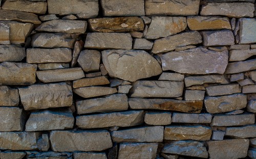 Image gray and brown brick wall