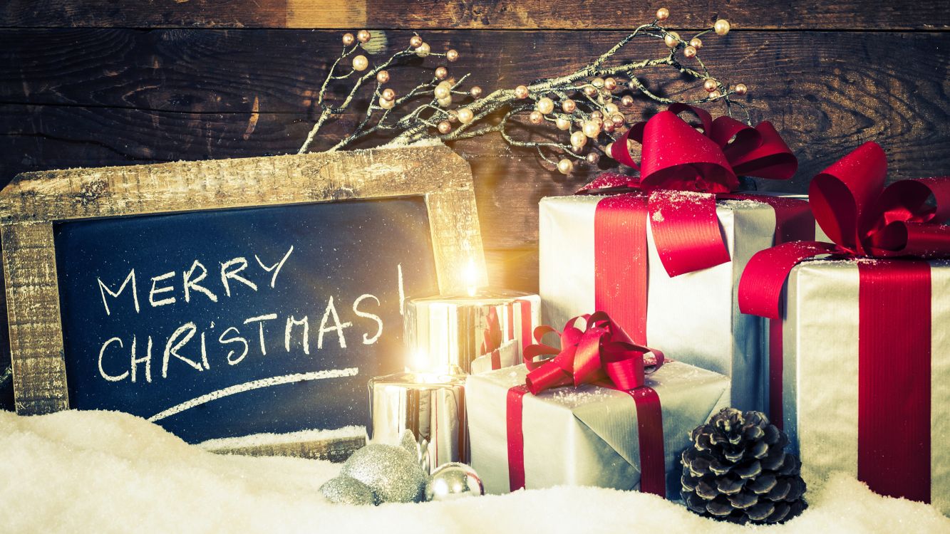 圣诞节的装饰品, 圣诞节礼物, 礼物, 新的一年, 圣诞装饰 壁纸 3840x2160 允许