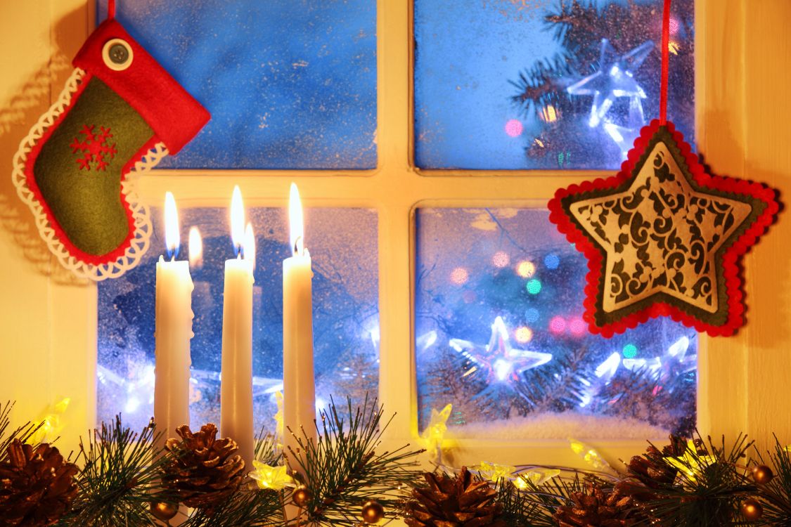 Le Jour De Noël, Décoration de Noël, Guirlande, Les Lumières de Noël, Événement. Wallpaper in 5616x3744 Resolution