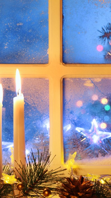 Image Christmas Day, wreath, christmas decoration, garland, christmas lights