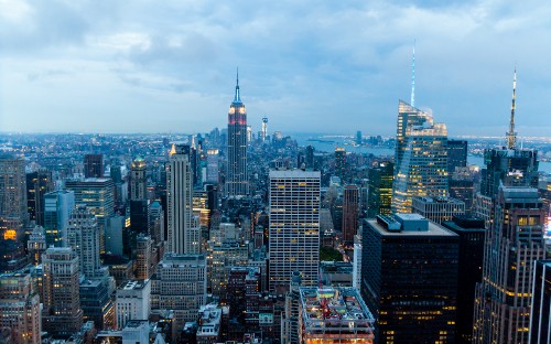 Image Top of the Rock, cloud, skyscraper, building, property