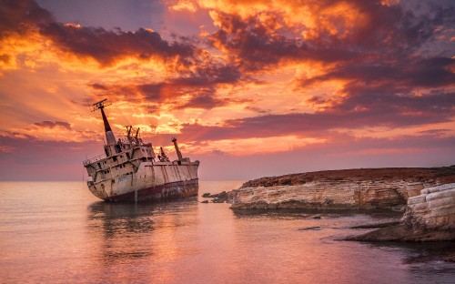 Image ship, shipwreck, sea, Navagio, edro iii shipwreck