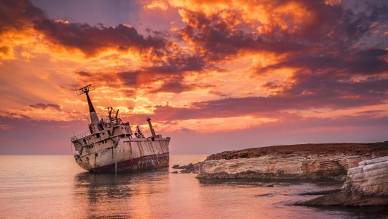 Image ship, shipwreck, sea, Navagio, edro iii shipwreck