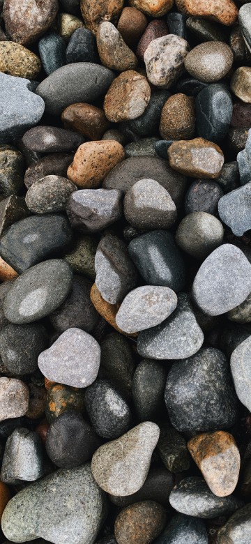 Image pebble, gravel, telephone, smartphone, white