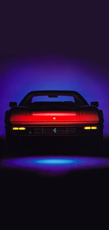 Des Années 1980, Ferrari, Vaporwave, Ferrari Testarossa Rouge, Ferrari Testarossa. Wallpaper in 1220x2576 Resolution