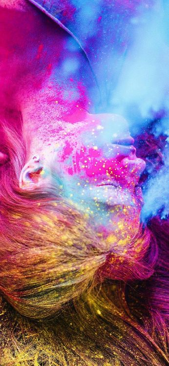 Purple, Pink, Plume, Violette, Red. Wallpaper in 1080x2340 Resolution