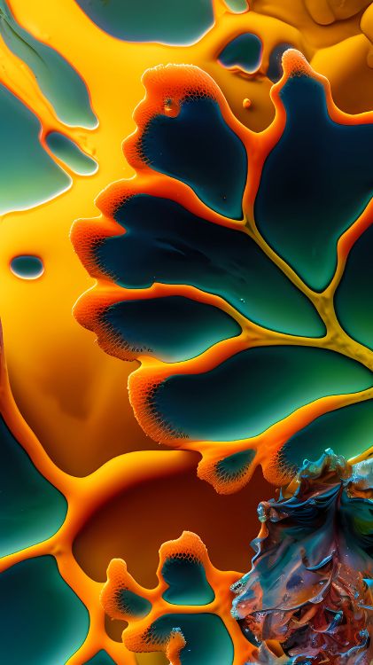 Arte Fractal, Teléfono, Luz, Verde, Naturaleza. Wallpaper in 2304x4096 Resolution