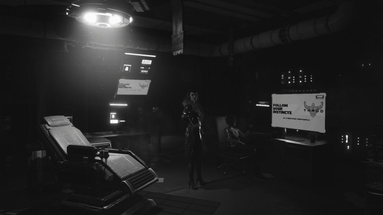 Cyberpunk, Cyberpunk 2077, Cyberpunk 2020, Monochrom, Leuchte. Wallpaper in 1920x1080 Resolution