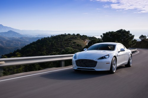 Image white audi coupe on road during daytime