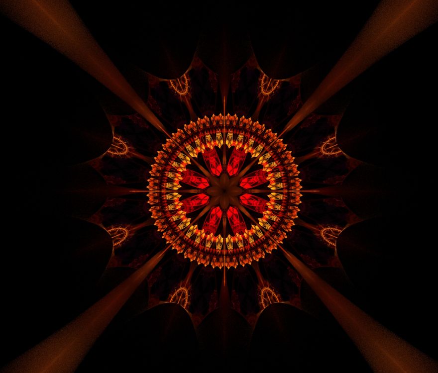 Orange Und Schwarzes Sonnenlicht. Wallpaper in 2560x2180 Resolution