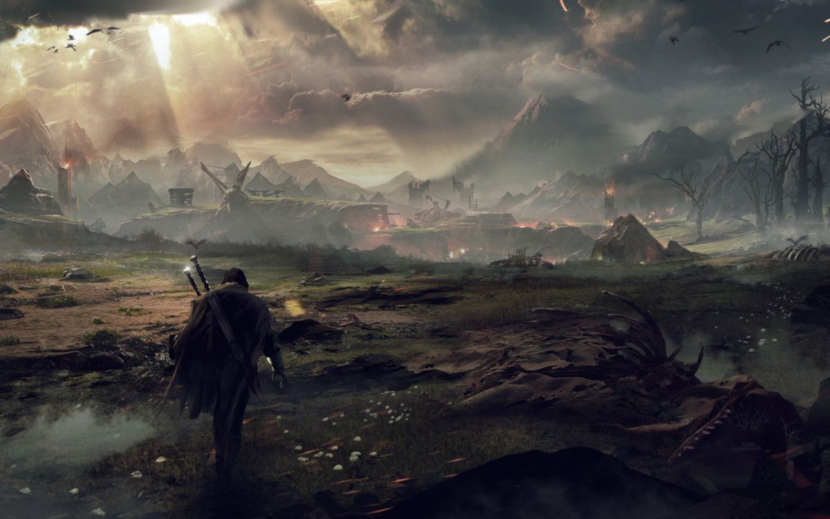 lord of the rings, atmosphere, mountain, desert, terrain