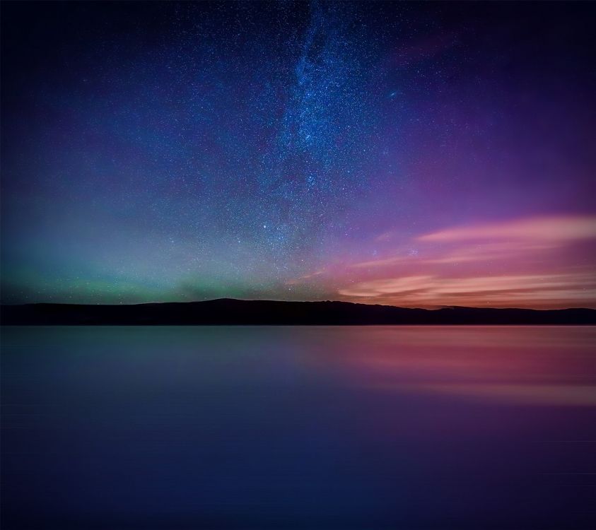 Huawei Enjoy 7, 智能手机, 性质, 气氛, 奥罗拉 壁纸 2160x1920 允许