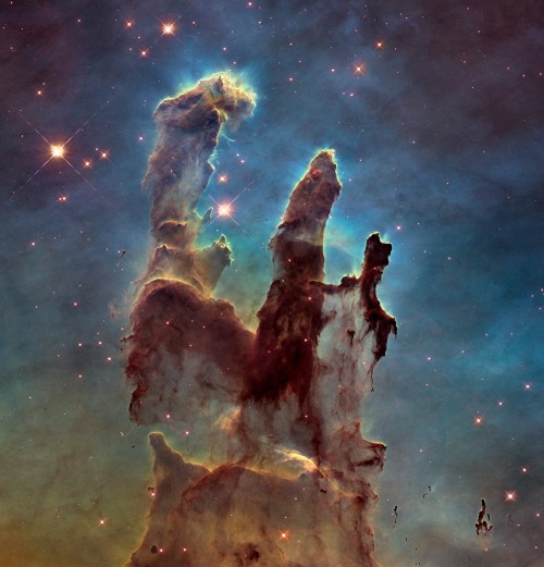 Image hubble pillars of creation, Pillars of Creation, nebula, hubble space telescope, eagle nebula