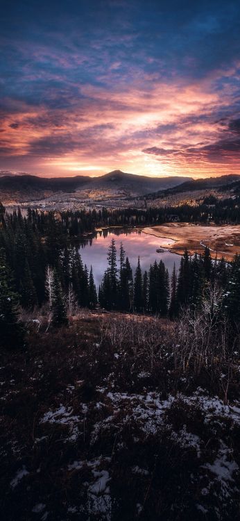 Nature, Atmosphère, L'écorégion, Paysage Naturel, Afterglow. Wallpaper in 1080x2340 Resolution