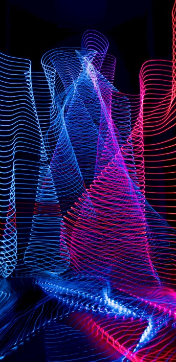 Image blue white and purple textile