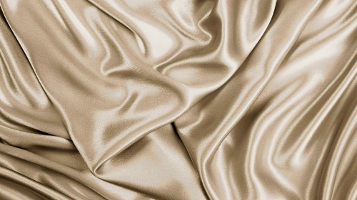 Image white textile on brown wooden table