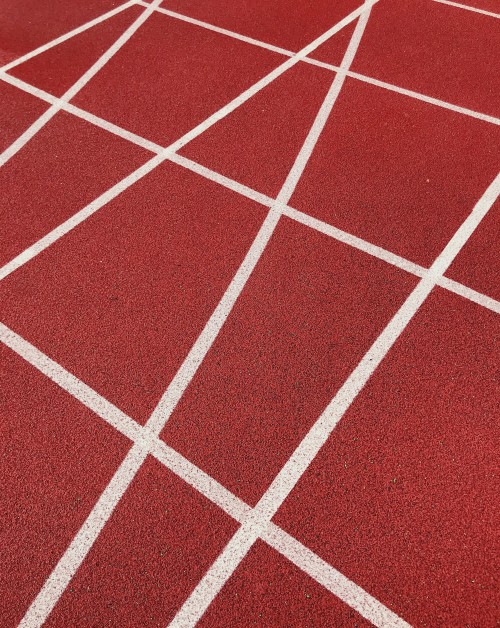 Image red and white ceramic tiles