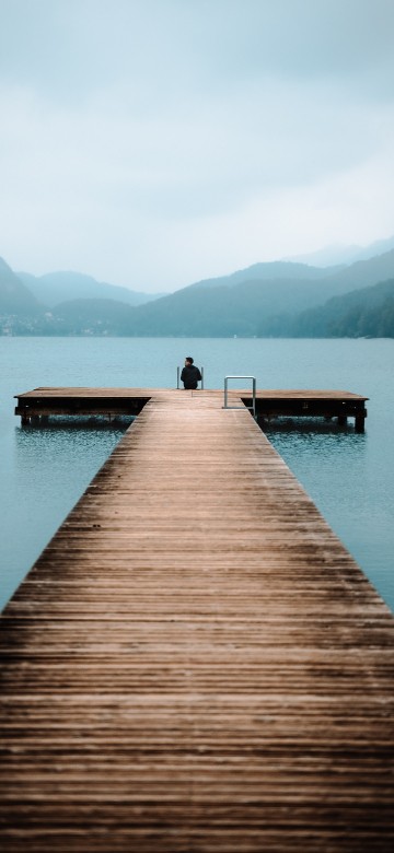 Image water, body of water, pier, lake, dock