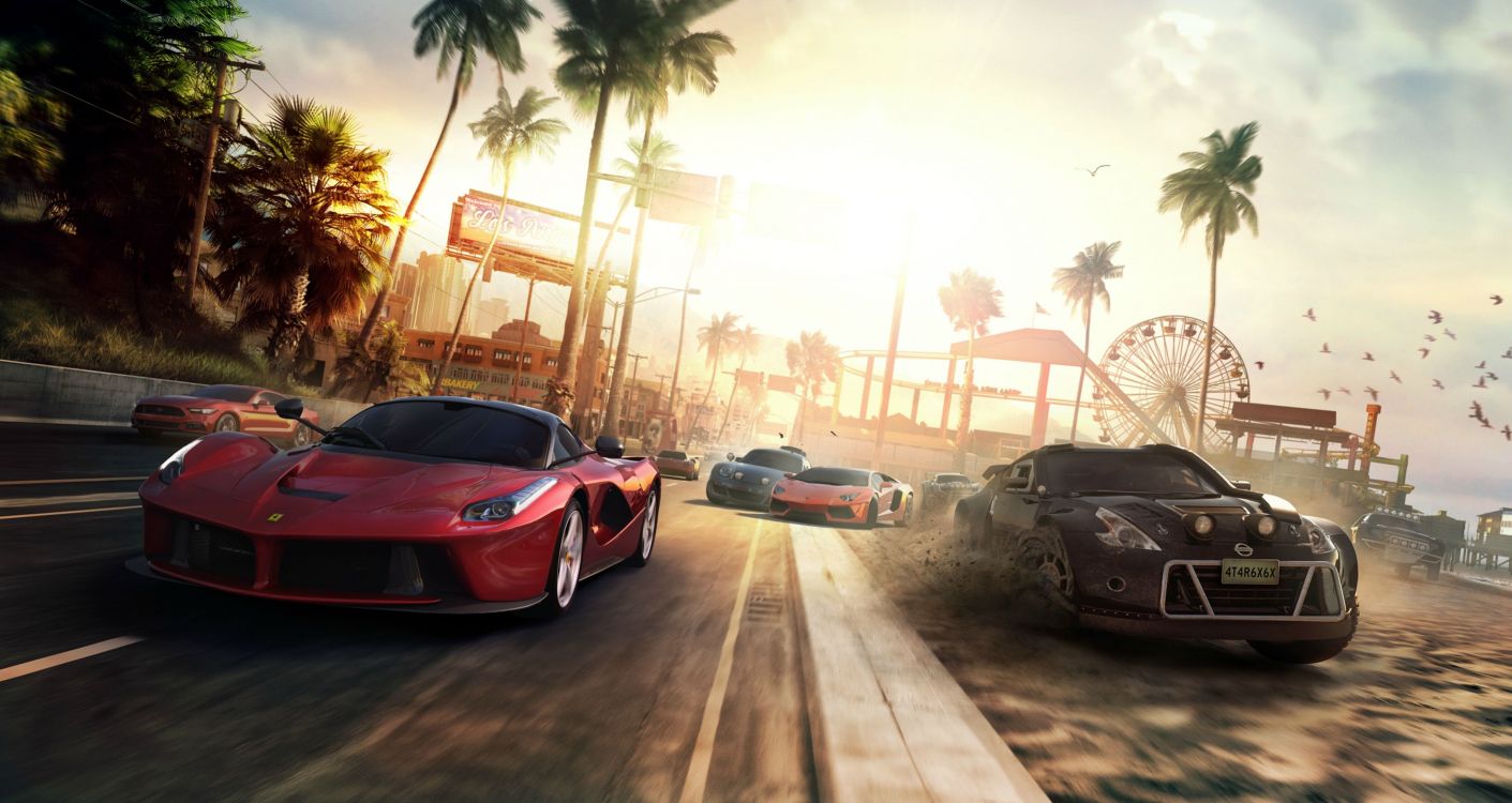 Die Crew 2, Racing Video Game, Ubisoft, Xbox One, Auto. Wallpaper in 2952x1568 Resolution