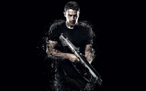 Image man in black crew neck shirt holding black rifle