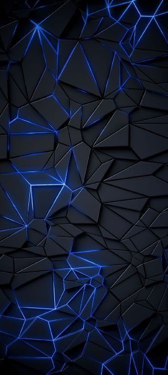 Azul, Triangulo, Fila, Arte, Material Propiedad. Wallpaper in 1080x2400 Resolution