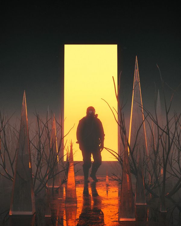 Hombre de Chaqueta Negra de Pie Sobre un Suelo Cubierto de Nieve Durante el Día. Wallpaper in 2500x3125 Resolution