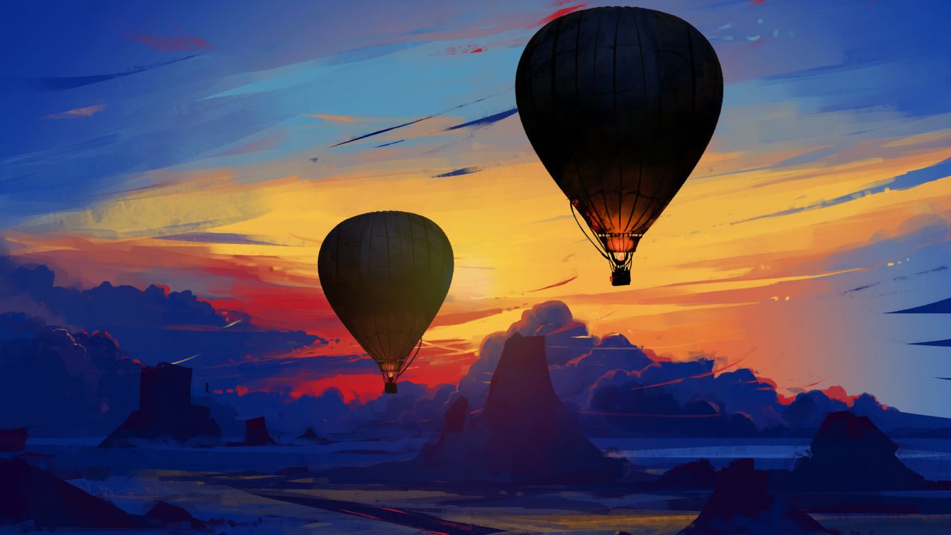 Heißluftballon, Ballon, Hot Air Ballooning, Atmosphäre, Air-Sport. Wallpaper in 2662x1497 Resolution