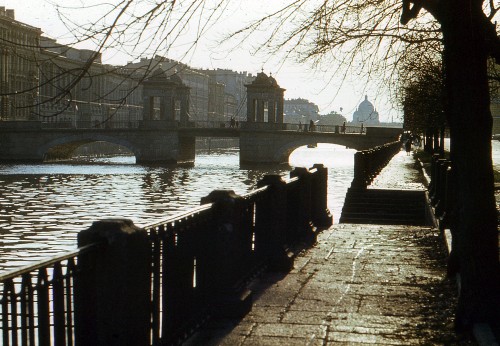 Image brown wooden bridge over river