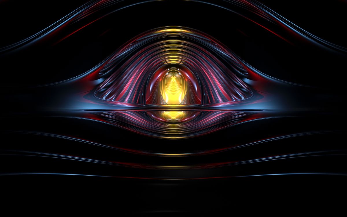 red and yellow light digital wallpaper