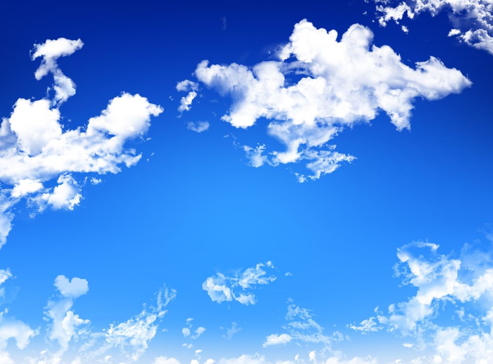 Hình nền mây trắng và bầu trời xanh trong ban ngày này rất đẹp để làm hình nền cho thiết bị của bạn và tạo cảm giác thư thái ngay khi nhìn vào.