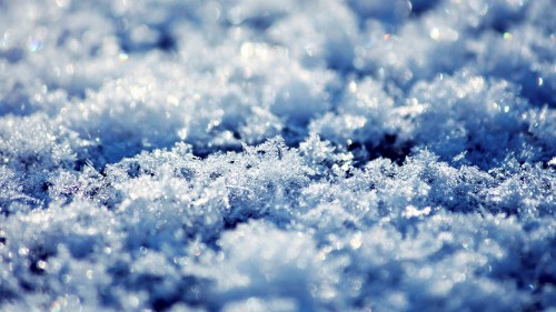 Image white snow on blue background