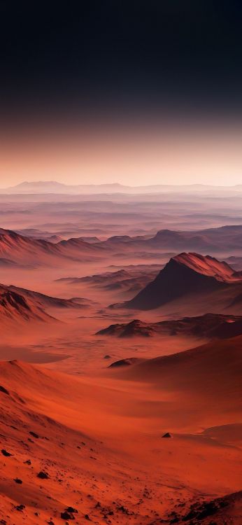 Afterglow, Atmosphäre, Ökoregion, Naturlandschaft, Orange. Wallpaper in 1290x2796 Resolution